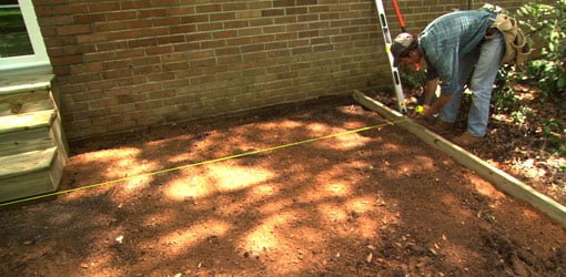 How To Lay A Paver Patio Today S, How To Make A Brick Patio On Uneven Ground