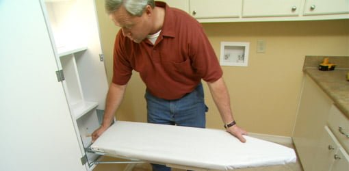 Danny Lipford with installing ironing board