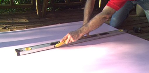 Cutting foam board to size