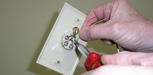 Replacing A Phone Jack Today S Homeowner, Telephone Wall Plate Wiring Diagram Australia