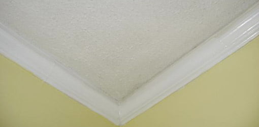 Ceiling with textured finish
