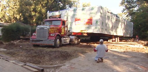 Hank Aaron's childhood home being moved.