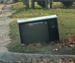 discarded tv