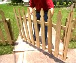 sagging fence gate