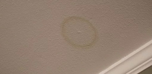 Water Stain On A Ceiling, How To Clean Water Stains On Ceiling Tiles