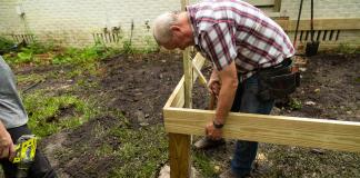 “Today’s Homeowner” host Danny Lipford builds a wooden deck
