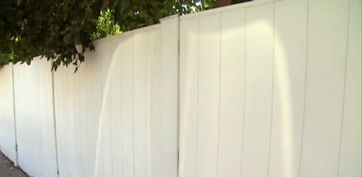 Composite fence made from recycled plastic