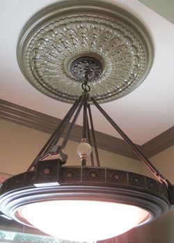 How To Paint And Install A Ceiling Medallion - How To Paint A Ceiling Medallion