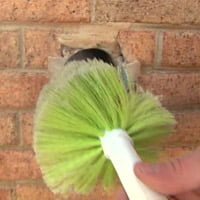 Cleaning dryer vent with brush