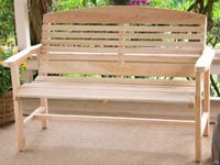 Cypress garden bench