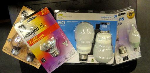 Packages of light bulbs