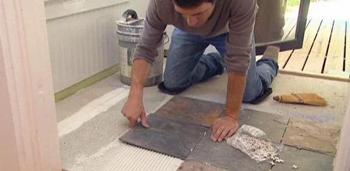 How to Lay Tile Over an Existing Vinyl Floor - Today's Homeowner