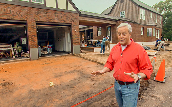 “Today’s Homeowner” host Danny Lipford, standing outside the Kuppersmith House in Mobile, Alabama