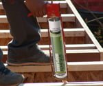 Applying Franklin GREENchoice adhesive to steps