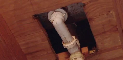 How To Seal A Tub Drain Hole Under House Today S Homeowner - How To Seal Wood For Use In Bathroom