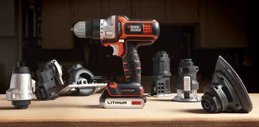 Matrix Quick Connect System Drill/Driver with attachments.