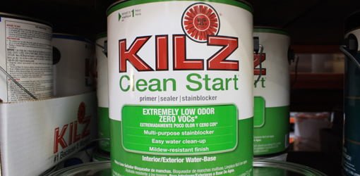 Can of Kilz Clean Start Paint Primer