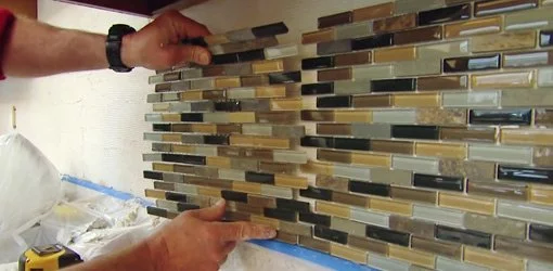 How To Install A Mosaic Tile Backsplash, How To Do A Backsplash With Tile
