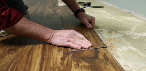 Installing a resilient vinyl floor is an easy DIY project.