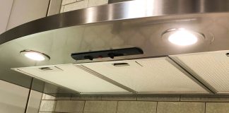 Broan-NuTone range hood, seen close up in Today's Homeowner host Danny Lipford's home