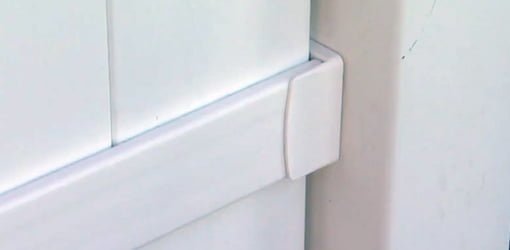 White Vinyl Fence Panels Slidelock Bracket Fencing Gate Slide Lock Brackets 