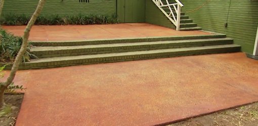 Cleaning And Staining A Concrete Patio, How To Clean Colored Concrete Patio