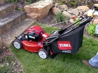 Toro Recycler AWD lawn mower.