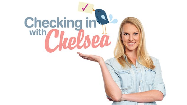 Checking in with Chelsea logo