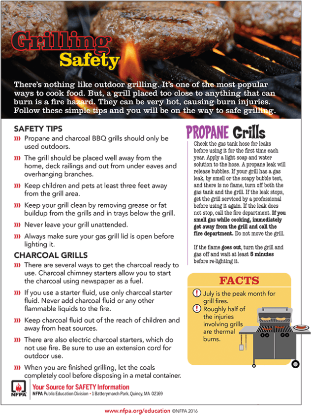 Grill safety tips