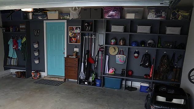 Locker-style garage storage