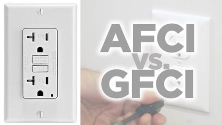 AFCI and GFCI outlets may look alike, but they function very differently.