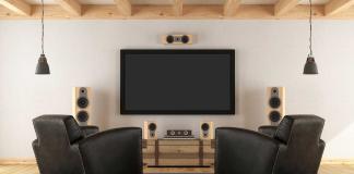 Home theater in modern home