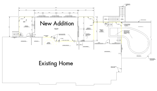 Floor plan with new Addition