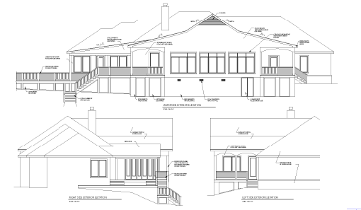 Exterior house floor plan