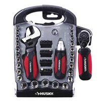 Husky 45-Piece Stubby Combination Wrench and Socket Set
