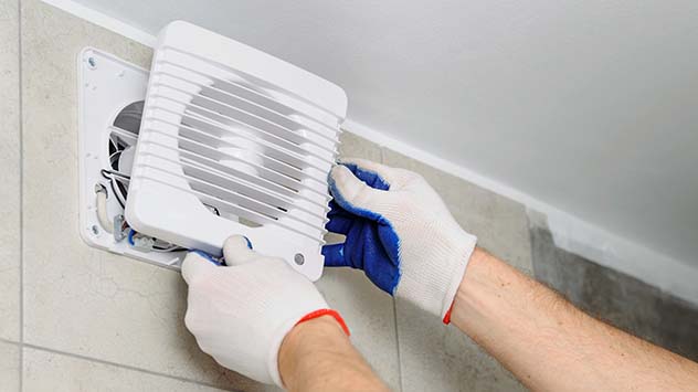 Installing A Through The Wall Exhaust Fan - Installing Bathroom Fan Vent Through Wall