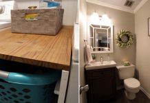 Laundry room and bathroom makeover