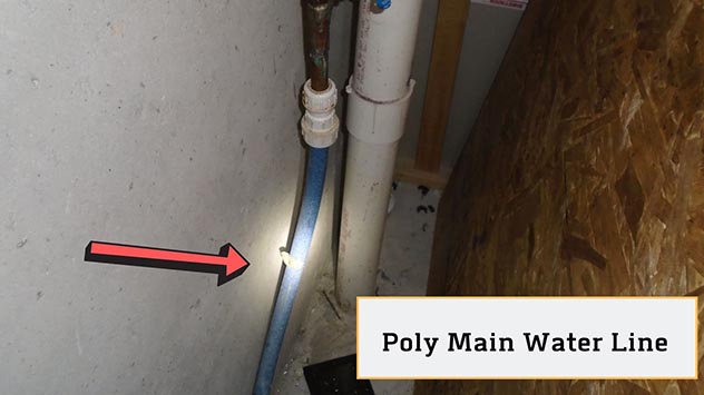 Poly used as main water line