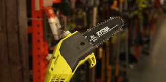 Ryobi pole saw, as as seen at The Home Depot in Mobile, Alabama