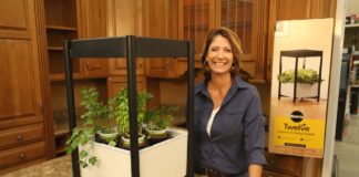 Jodi Marks with Miracle-Gro vegetable gardening system