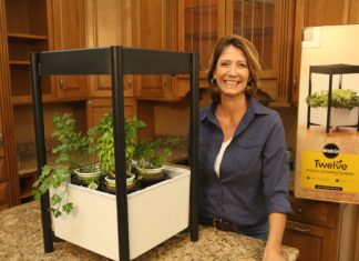 Jodi Marks with Miracle-Gro vegetable gardening system