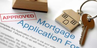 Mortgage Application Form that is stamped with approval