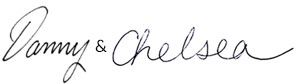 Danny Lipford and Chelsea Lipford Wolf's signature