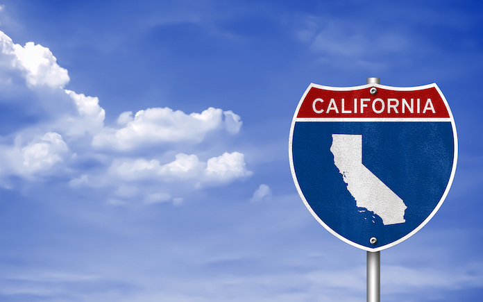 California road sign concept
