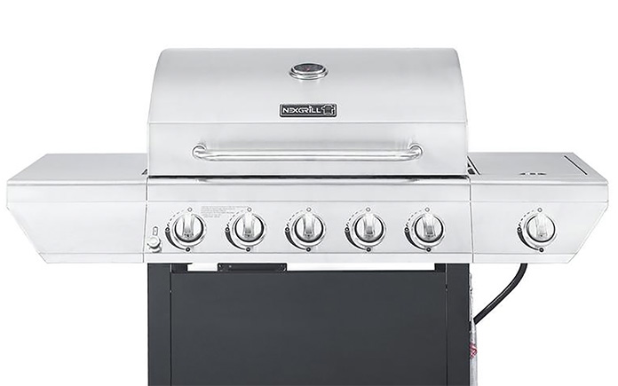 Nexgrill gas grill in front of white background