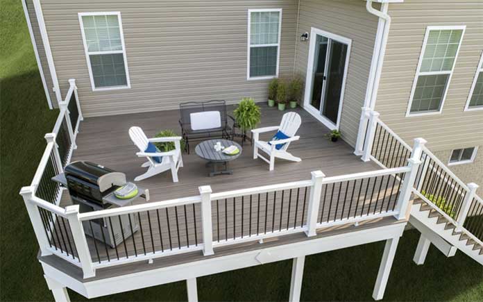 Trex Decking, seen from above