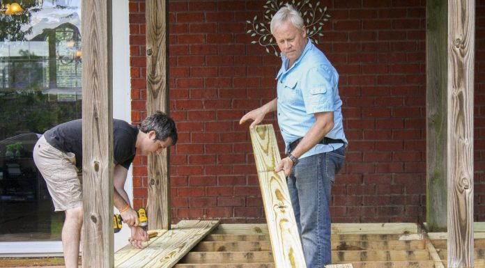 Danny Lipford removes rotting deck boards