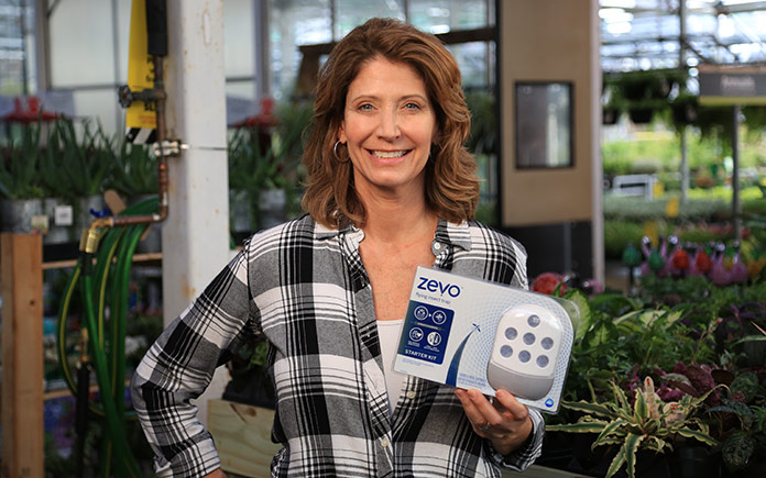 Jodi Marks, pictured with Zevo Bug Killer at The Home Depot