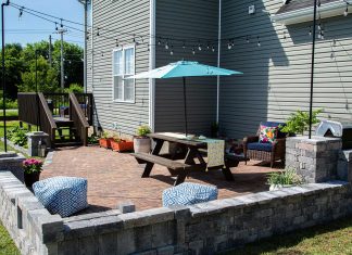 Backyard Paradise, featuring Pavestone patio, in Hurricane, West Virginia