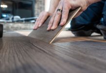 Laminate plank flooring